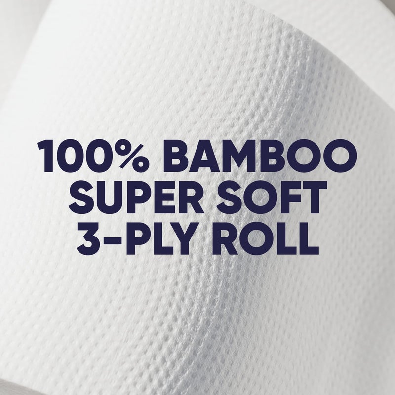 SAVE TREES Bamboo Toilet Paper -24 Rolls Of Septic Safe Organic Toilet Paper 3-ply, 300 Sheets Per Roll - PFAs Free, FSC Certified, Plastic & Chemical Free - For Home, Boat & RV Use - Image 2